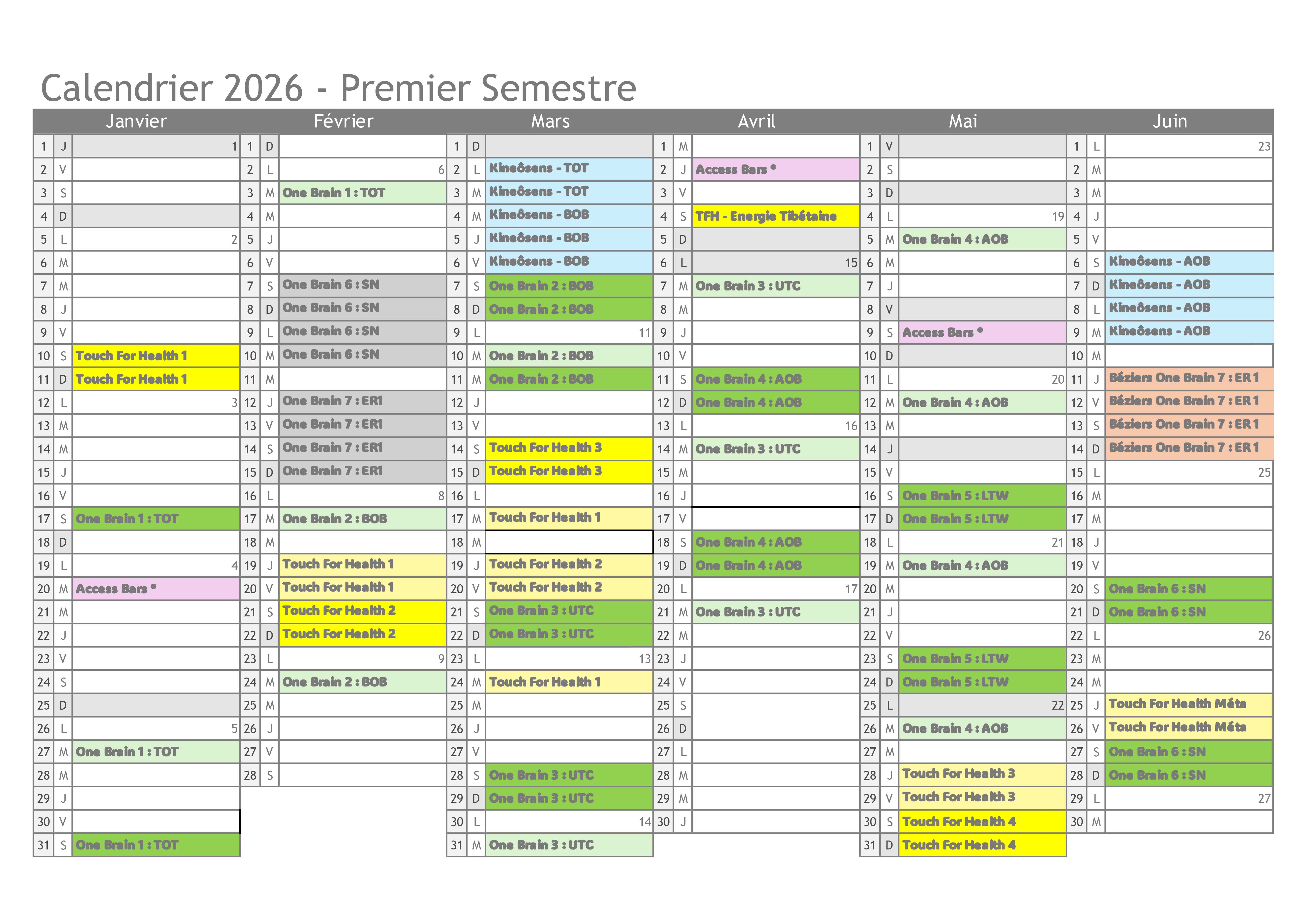 Calendrier - Ecrin d'Eveil AKS - photo 2
